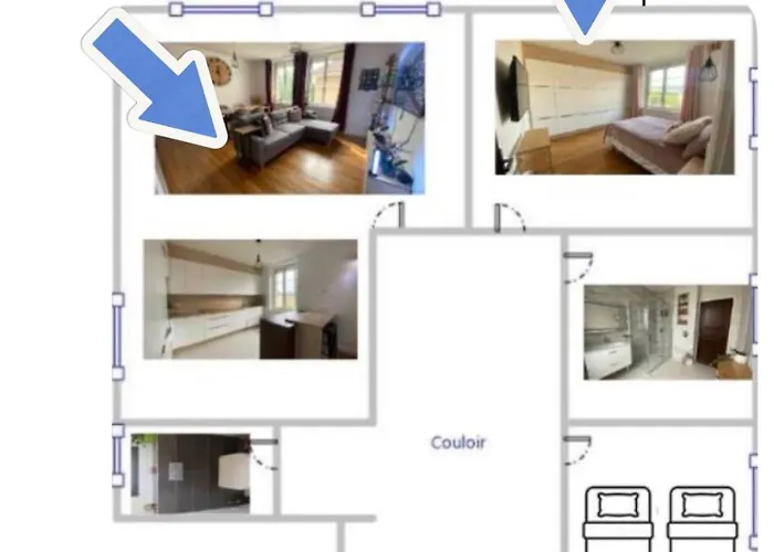 Apartmán Fer D'eiffel Nancy 6 Pers *